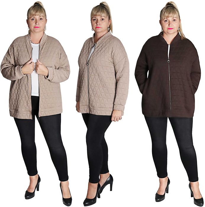 PIKOWANA KURTKA TYPU BOMBERKA roz.uniwersalny pasuje od 50 do 54