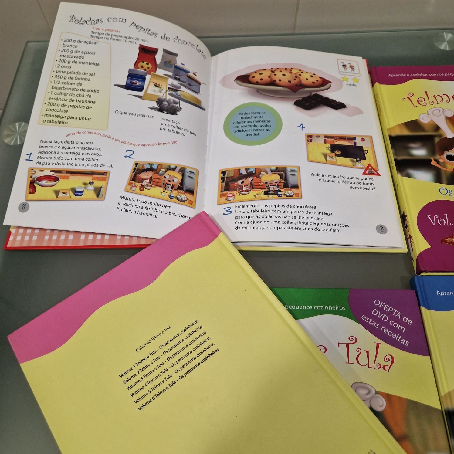 conj Livros infantis culinária - Telmo e Tula Pequenos Cozinheiros