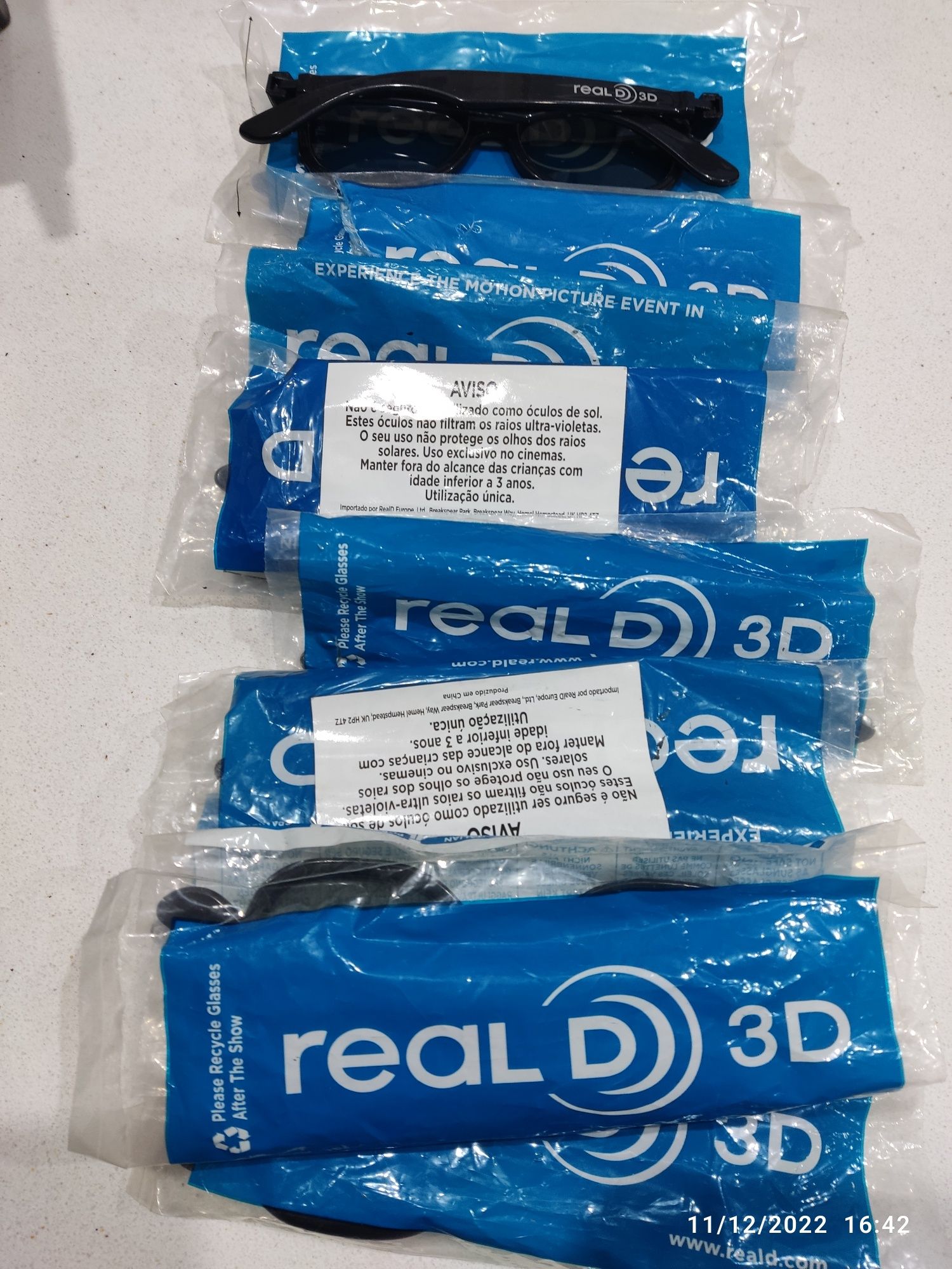 Óculos 3D para ver programas em 3D