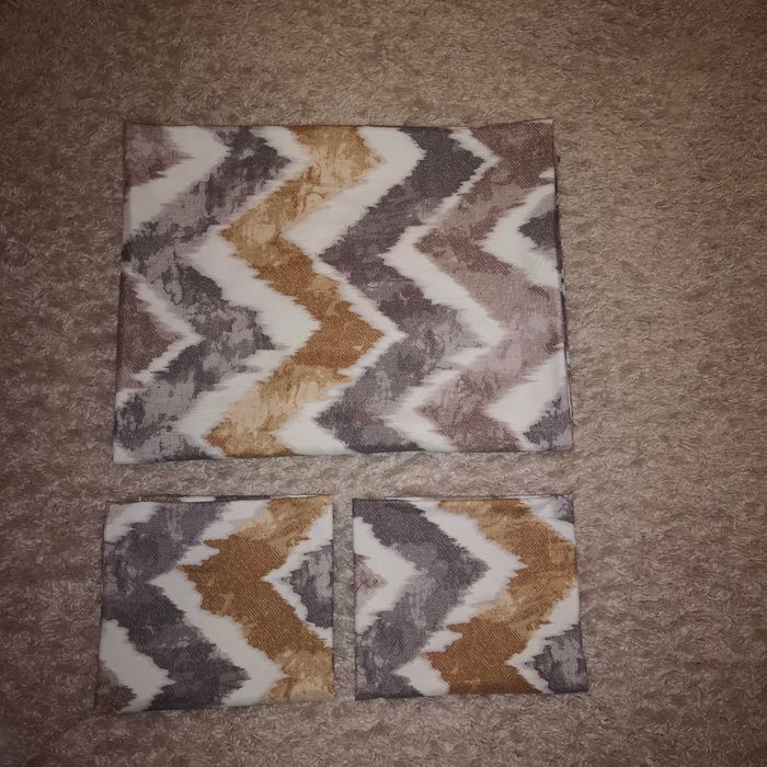 Pościel 160×200, 70×80,żółty koc