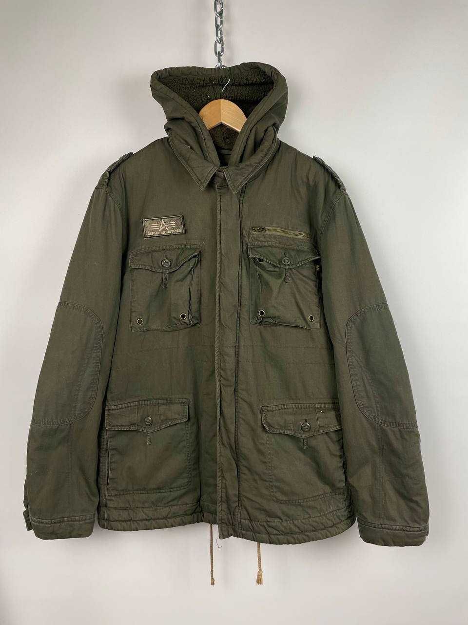 Чоловіча утеплена мілітарі куртка alpha industries m65