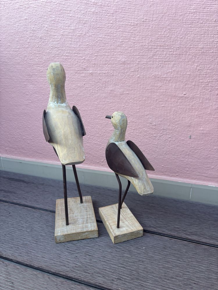 Conjunto de Gaivotas Rústicas Decoração