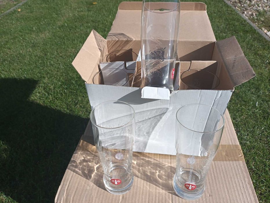 Zestaw szklanek Grolsch 0,4 l. 6 szt, NOWE