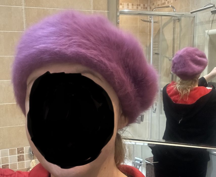 Beret fioletowy
