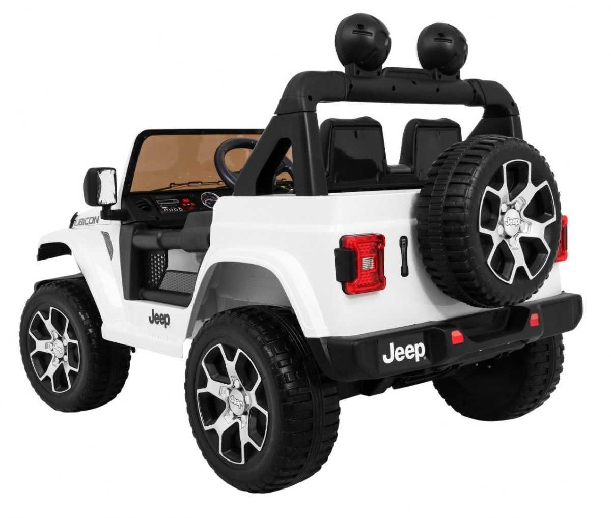 Auto autko Pojazd Jeep Wrangler Rubicon 4x4 Biały na akumulator