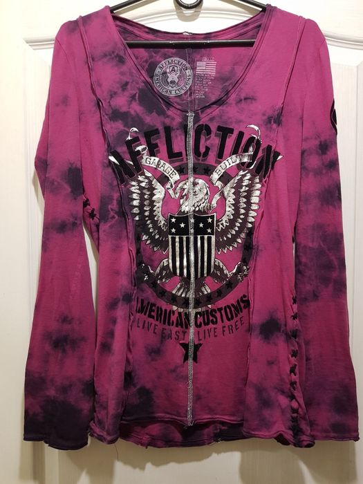 Лонгслив Affliction "Амеrican Customs", made in USA, размер S
