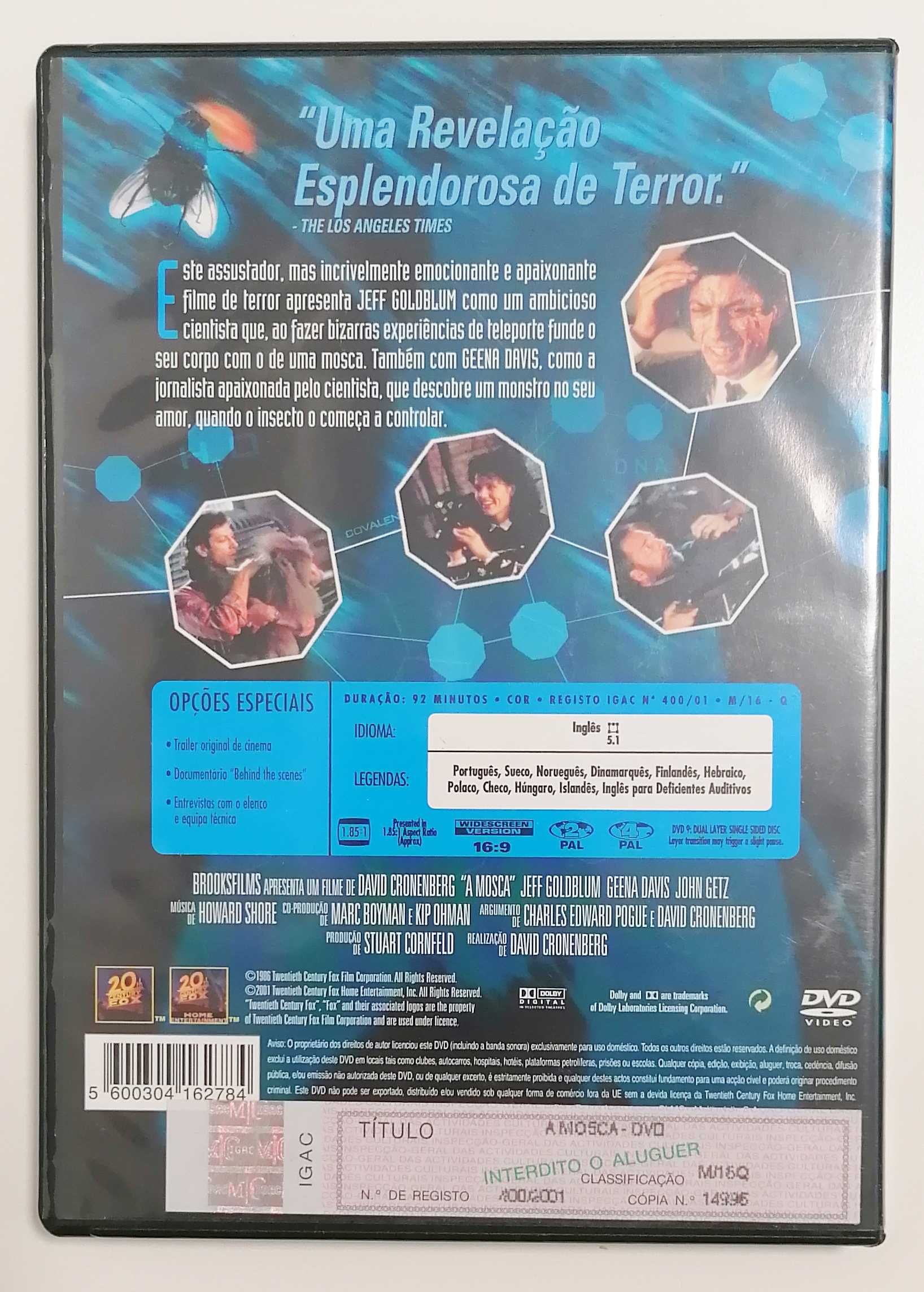 DVD A Mosca, de David Cronenberg