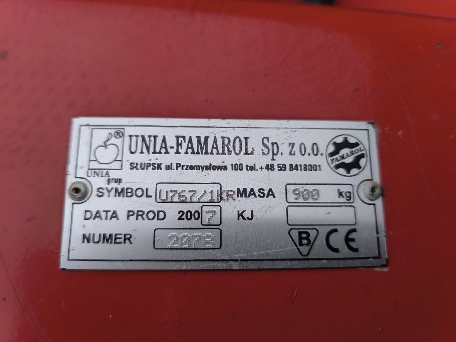 Agregat uprawowy Unia-Famarol 3m w Oryginale hydropak