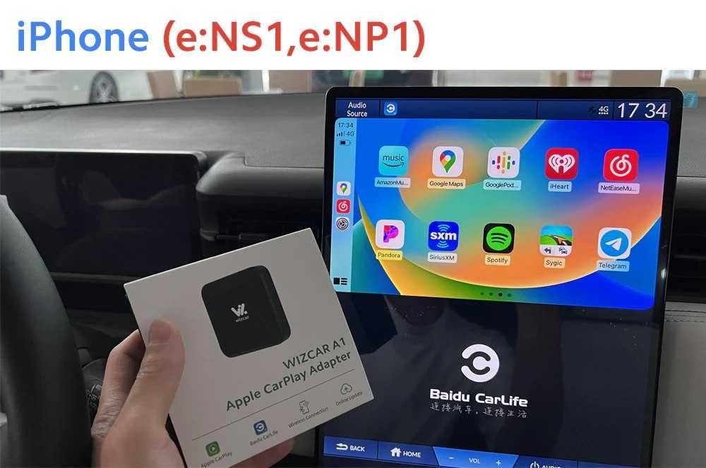 Адаптер WizCar A1 Baidu to CarPlay для Honda MNV eNS1 eNP1 Toyota bZ4X