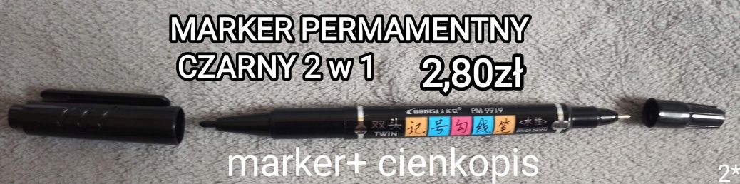 Marker permanentny czarny