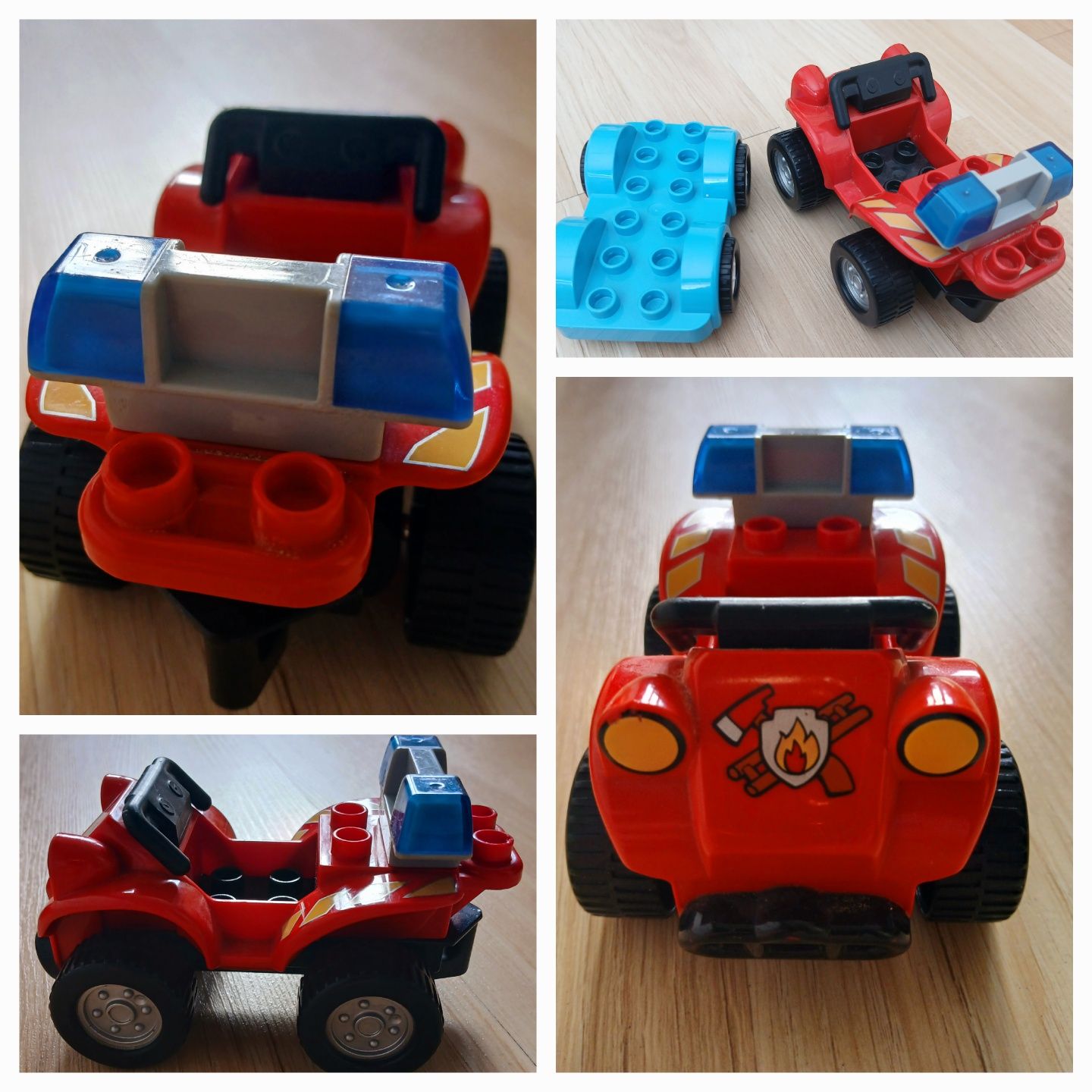 Lego Duplo zestaw policja straż koparka