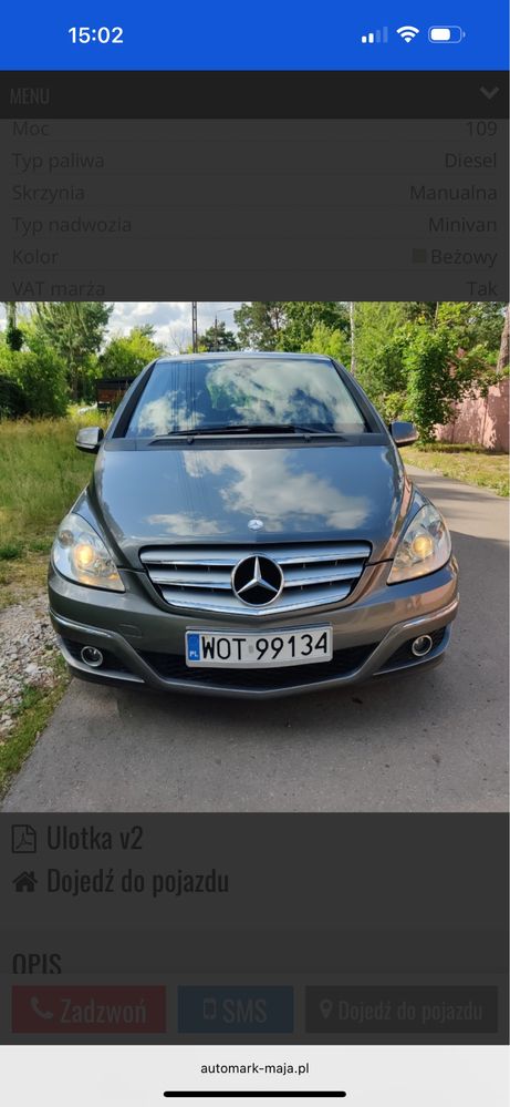 Mercedes-Benz B180 CDI *2010 rok* manual, diesel – zadbany! Okazja