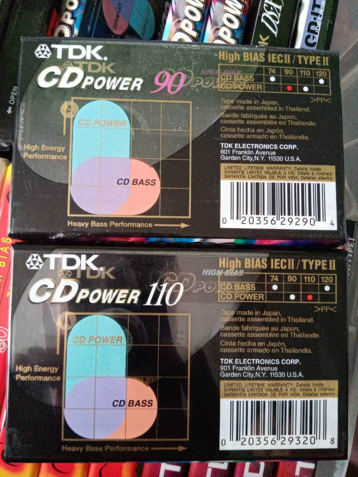 Tdk CD Power   110 хвилин ( запаковані касети )