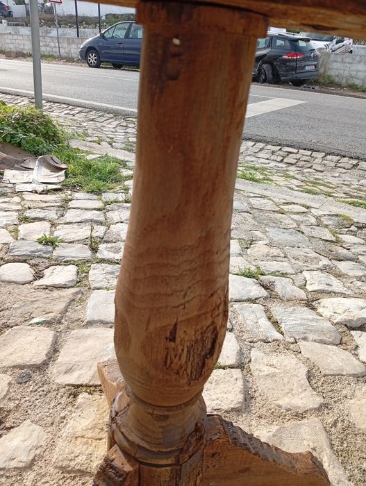 Mesa de apoio rústica