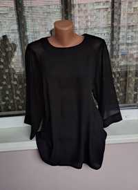Новая женская шифоновая блузка/черная блуза