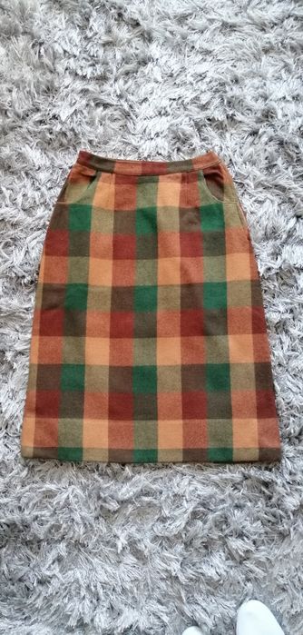 Spódnica ciepła, S, krata