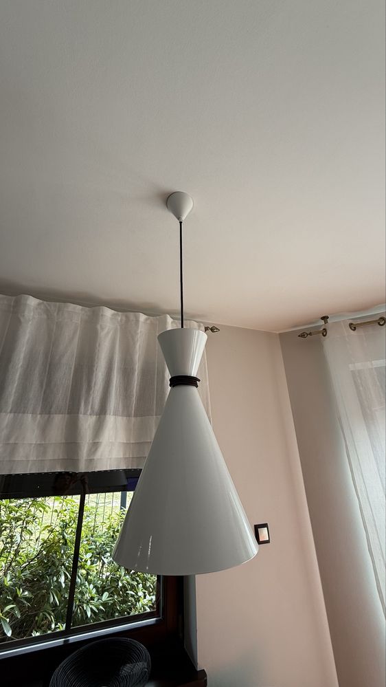 Modne lampy  sufitowe :metalowe, biale tuby - komplet 4 szt.