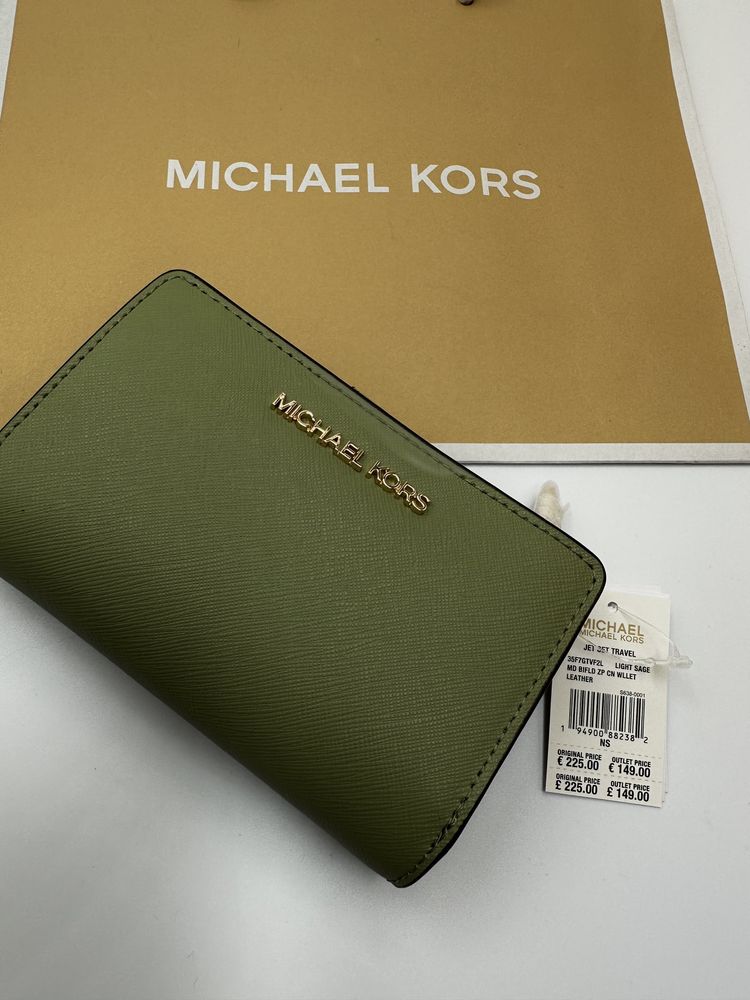 NOWY portfel MICHAEL KORS BIFOLD skórzany oryginalny FIRMA 299 zł