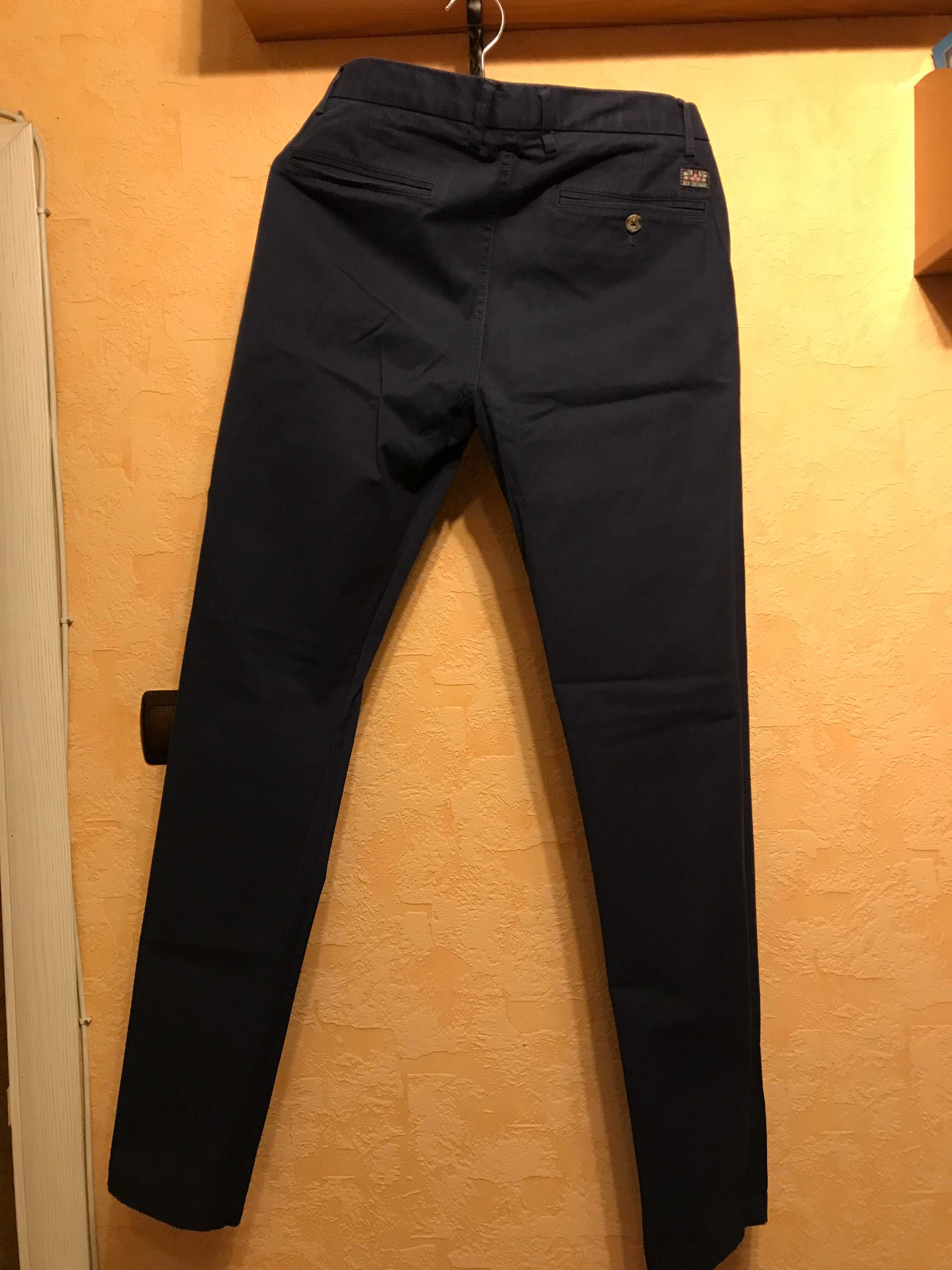 Брюки мужские синие BEN SHERMAN (SLIM FIT) 29/34