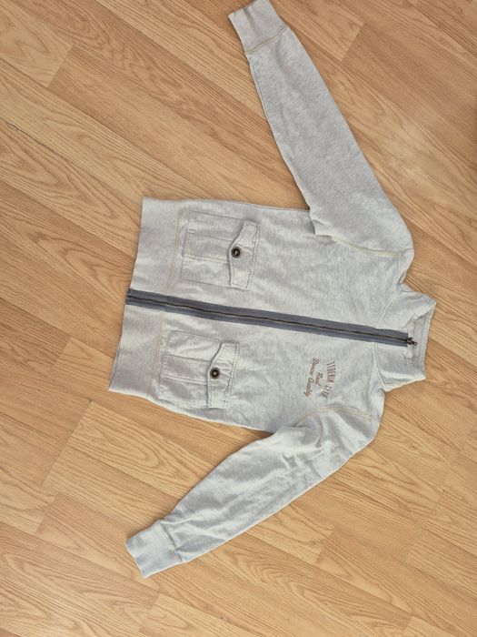 Szara rozpinana bluza denim S