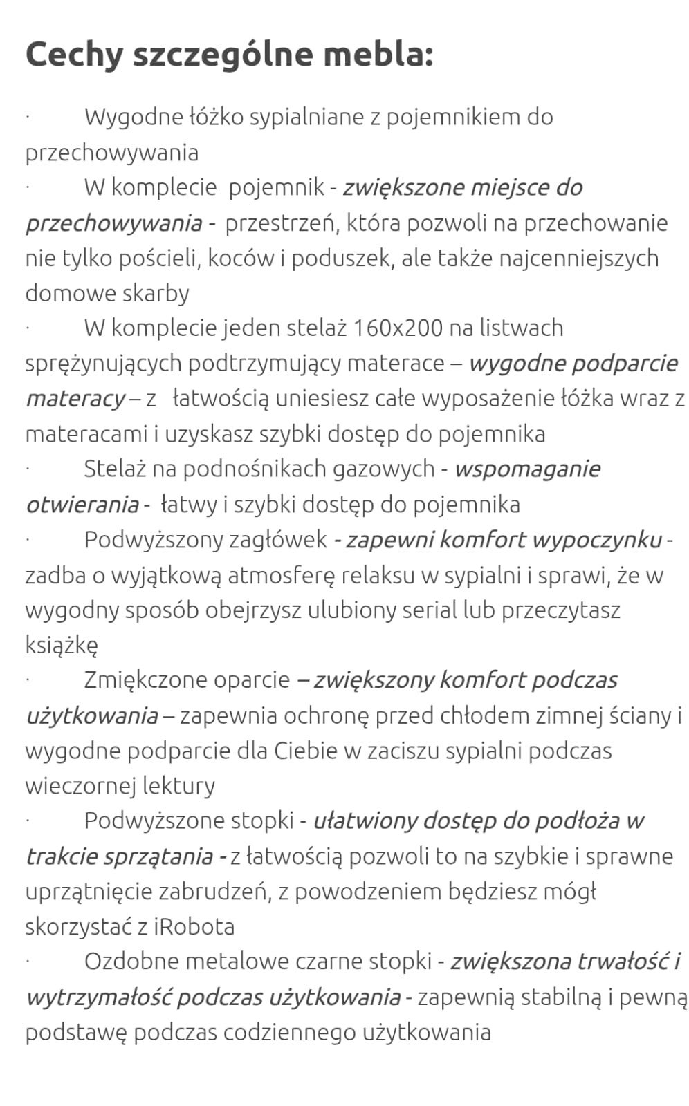 Łóżko Kleo 160x200