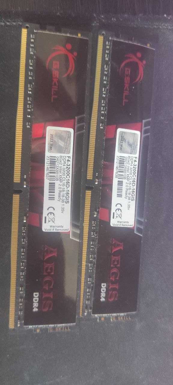 перативна пам'ять G.Skill Aegis DDR4 2x8Gb
