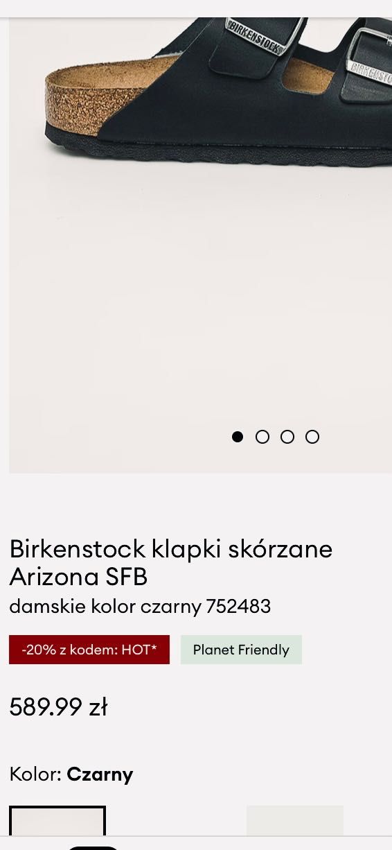 Skórzane klapki Birkenstock