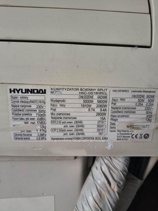 Klimatyzator Hyundai