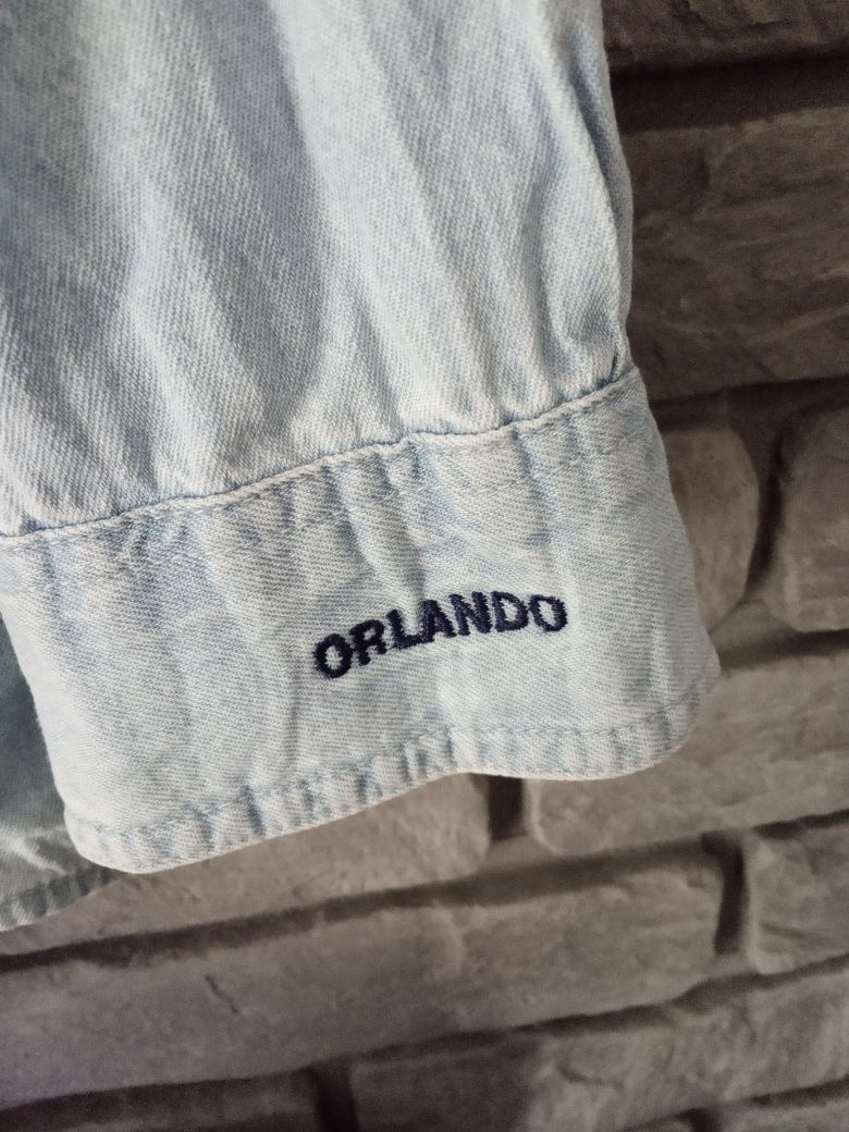 Koszula jeansowa vintage Hard Rock Cafe Orlando, rozmiar XL