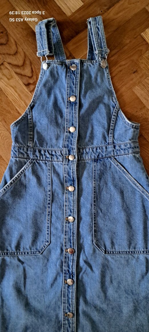 Sukienka midi jeansowa H&M rozmiar 38