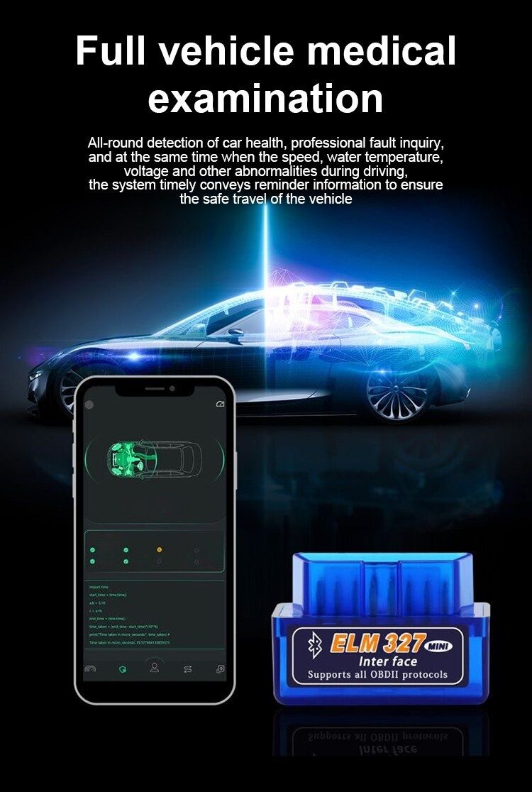 Mini Interface ELM327 Diagnóstico Falhas (+ CD)