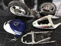 Pecas Gsxr 600 deposito Sub-quadro jantes escora 2001 até 2003 suzuki