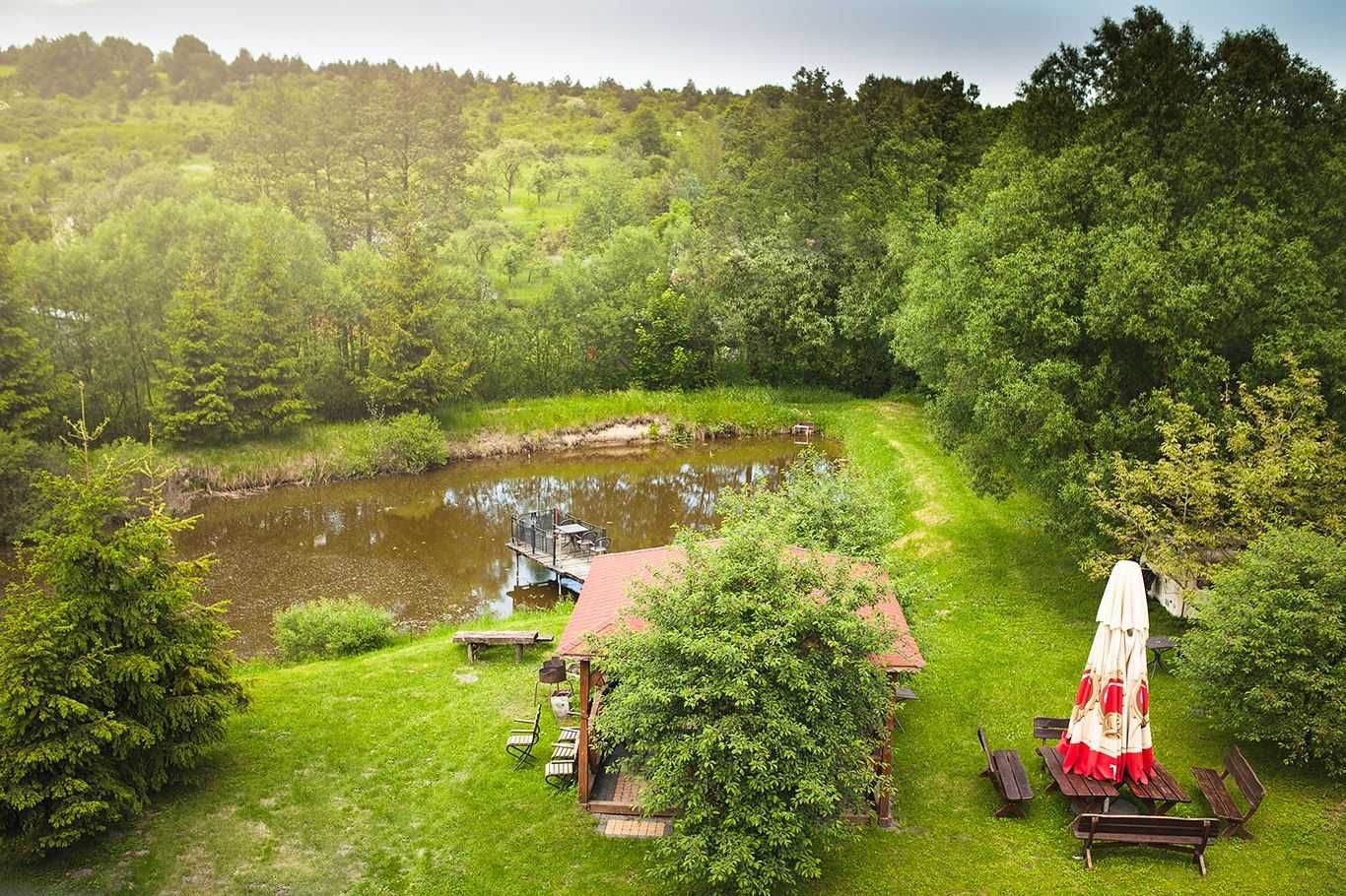 Apartament i Pokoje U Puszka, noclegi Krasnobród, Roztocze, zalew.