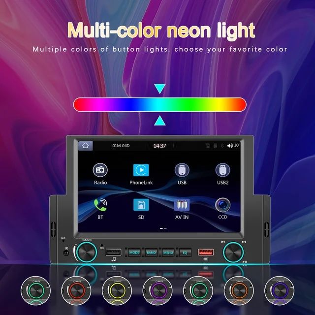 Rádio 1din 6,2" polegadas CARPLAY Android auto Bluetooth NOVO