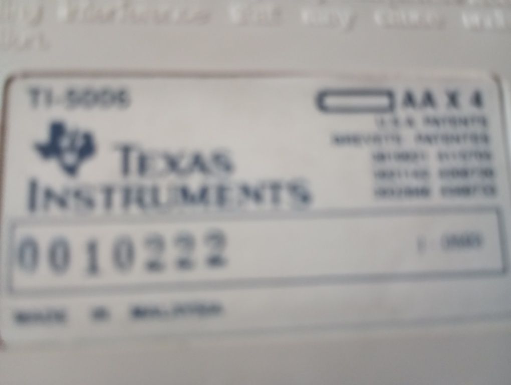 PRL Kalkulator Texas Instruments