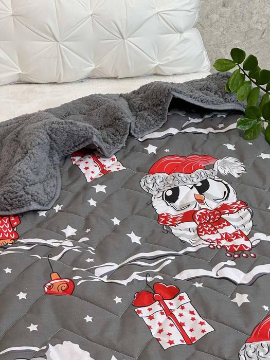 Дитяча ковдра плед на овчині