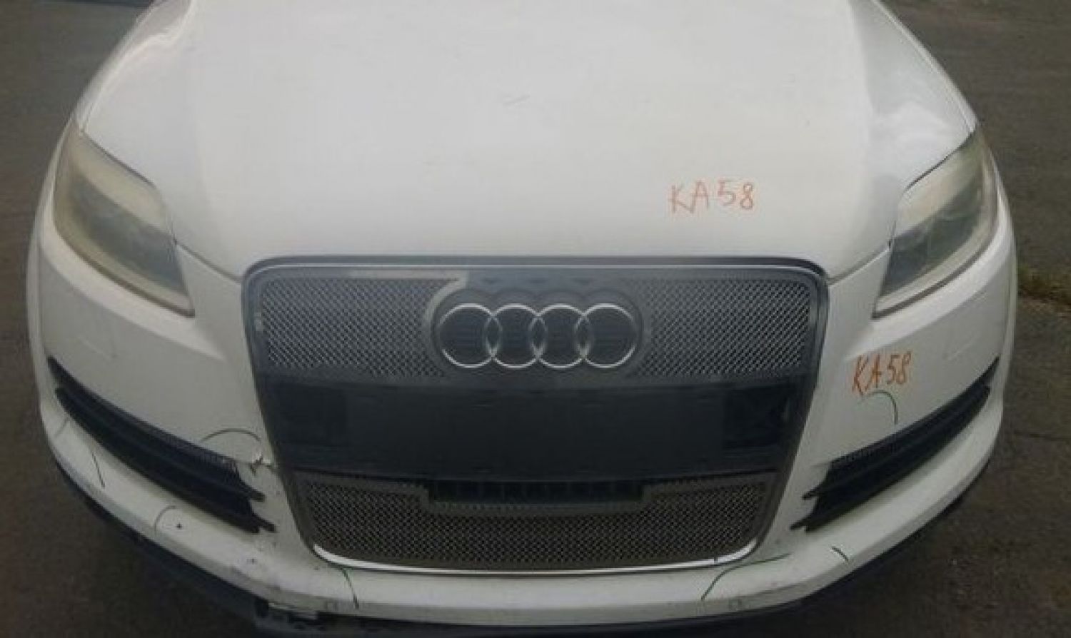 Накладка решетки радиатора нерж комплект для Audi Q7 4L 2005-2015