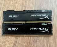 DRR4 Kingston HyperX 16GB 2400MHz Fury Black CL15 (2x8GB)