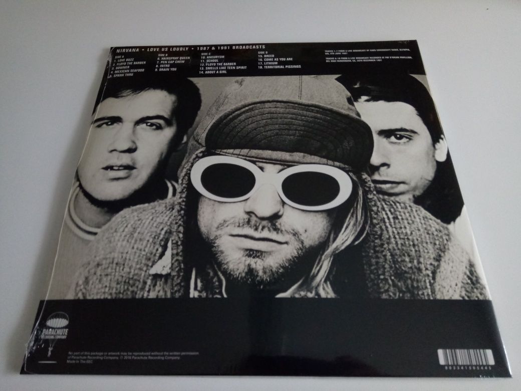 Disco Vinil 2xLP Nirvana ‎– Love Us Loudly Novo Selado