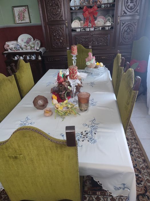 Movel Sala vintage + mesa e cadeira