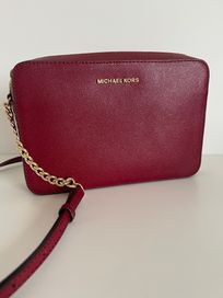 Michael Kors Jet Set Crossbody mulberry listonoszka torba