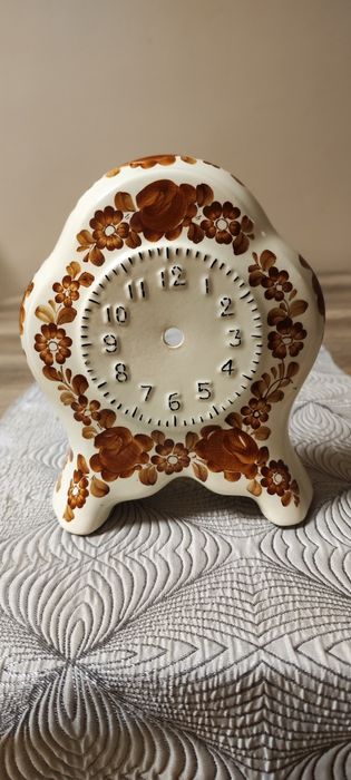 Zegar fajansowy. Włocławek.