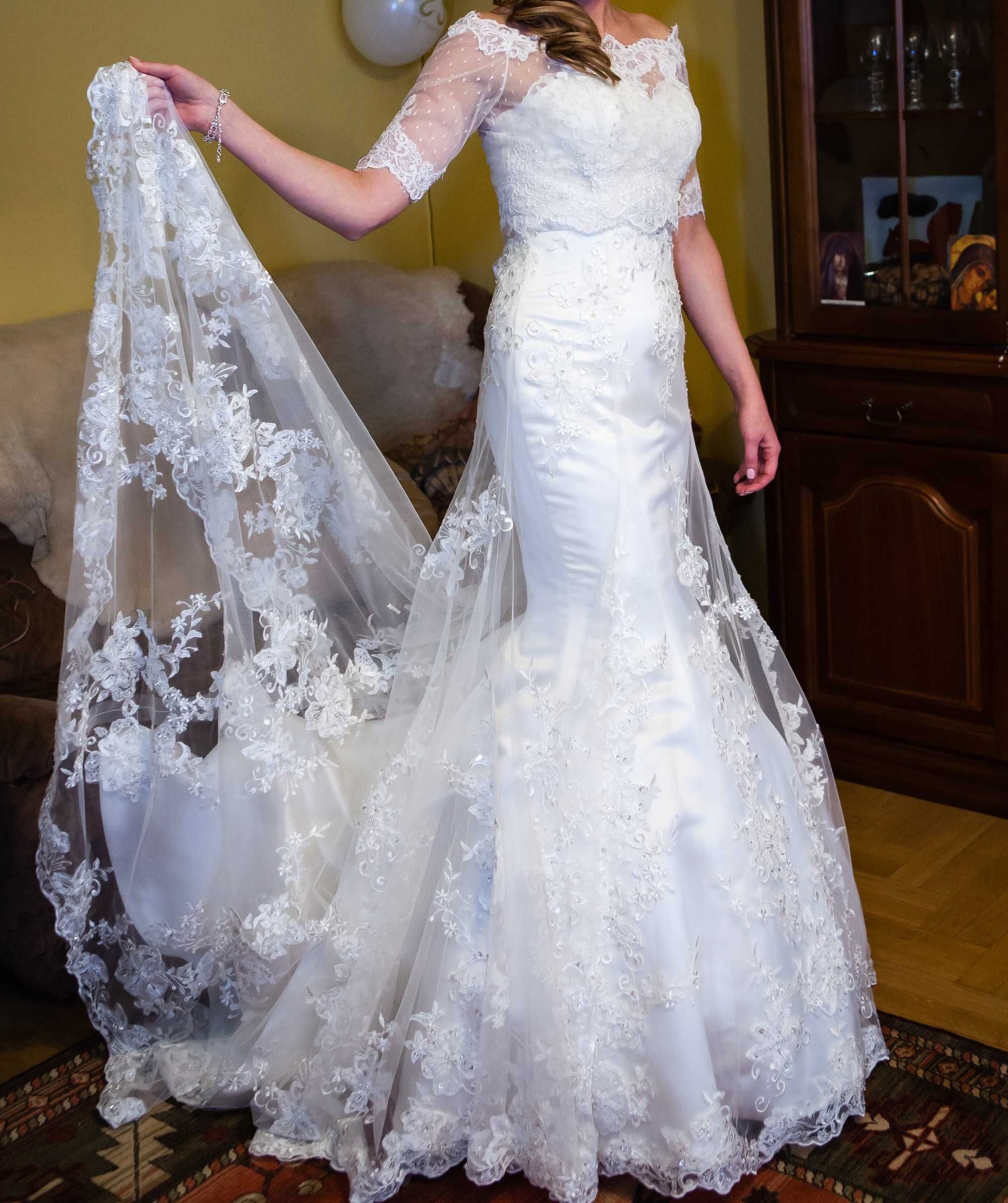 Suknia ślubna Annais Bridal Rosabella r. 38 śmietanka