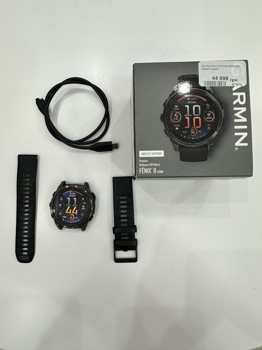 Смарт-годинник Garmin Fenix 8 – 47 мм