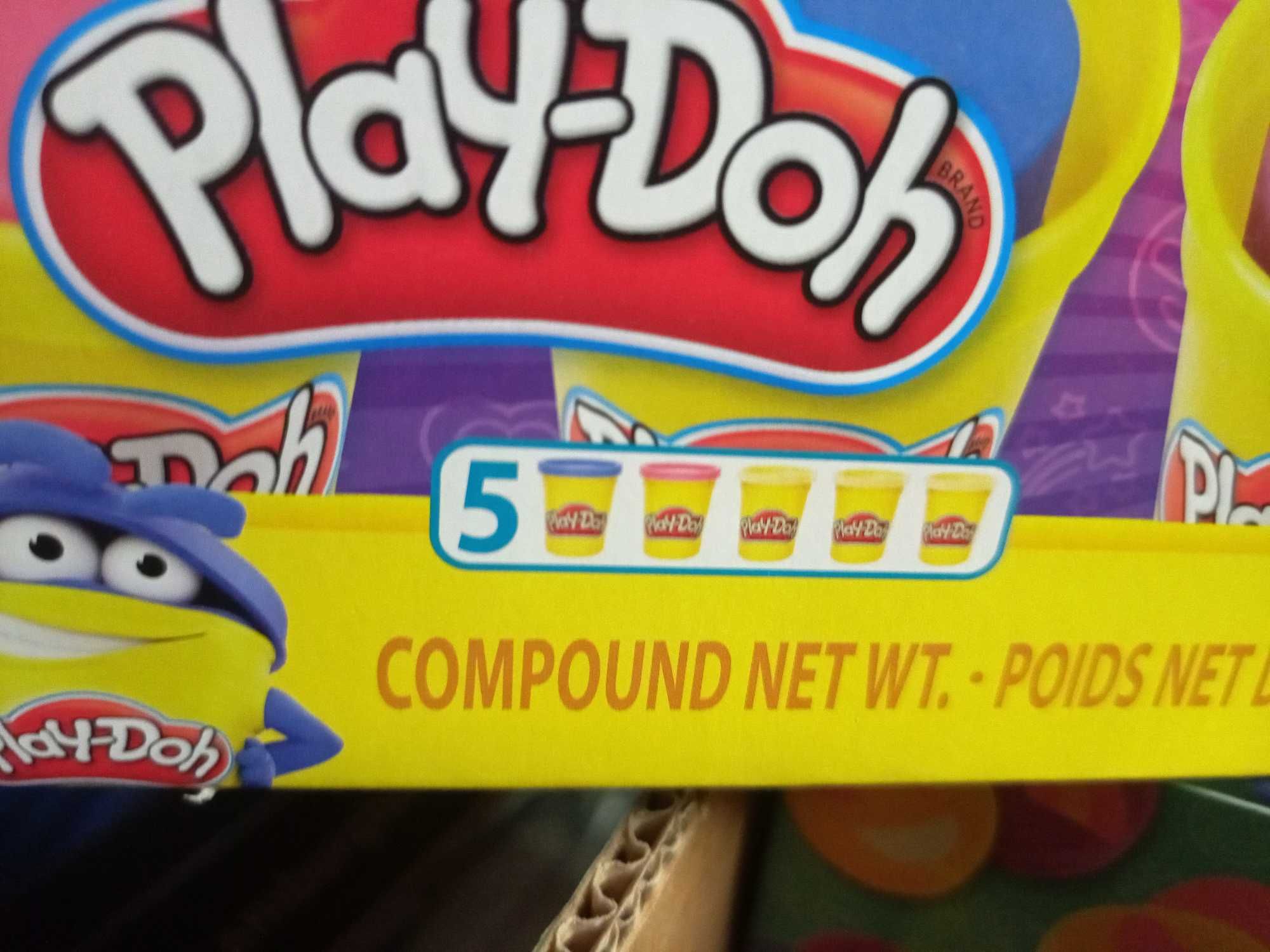 nowa ciastolina playdoh zapas 5 sztuk