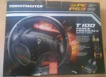 Volante e Pedais Thrustmaster T100