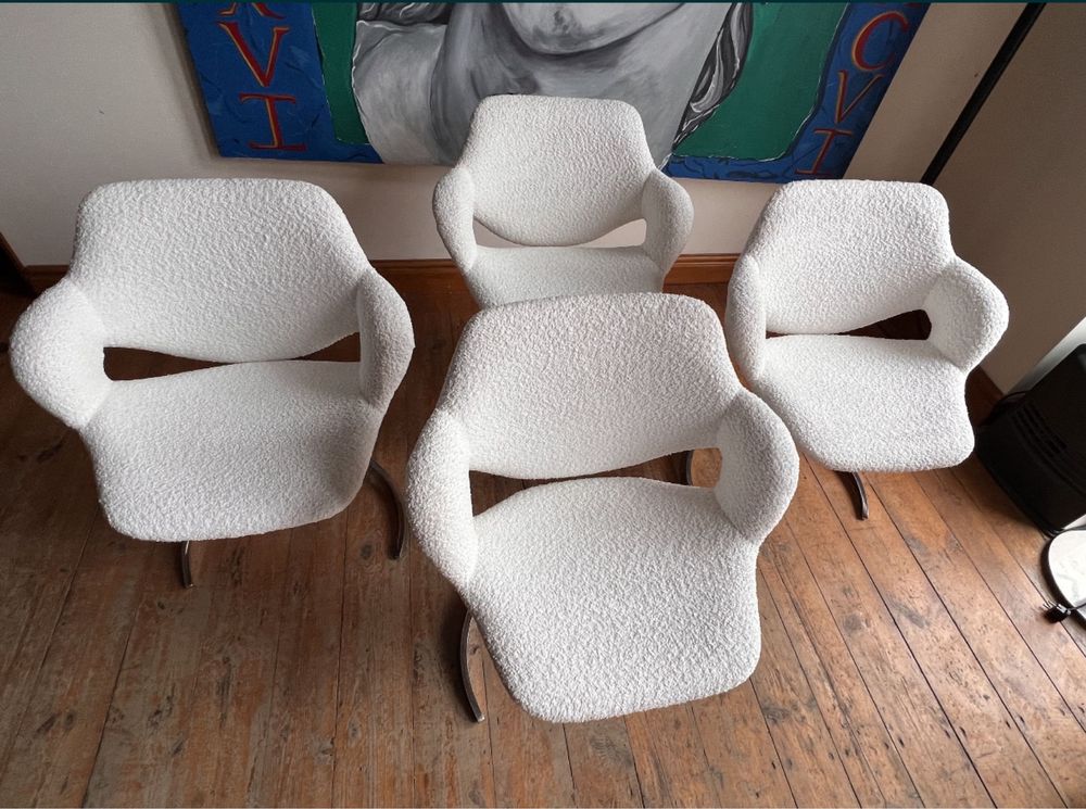 Boris Tabacoff Mobilier Modulaire Moderne krzesło Scimitar. Mid centur