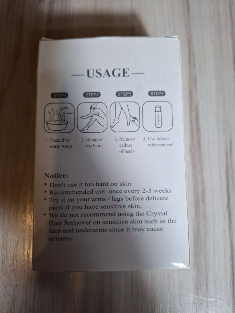 Depilator usage kryształowy
