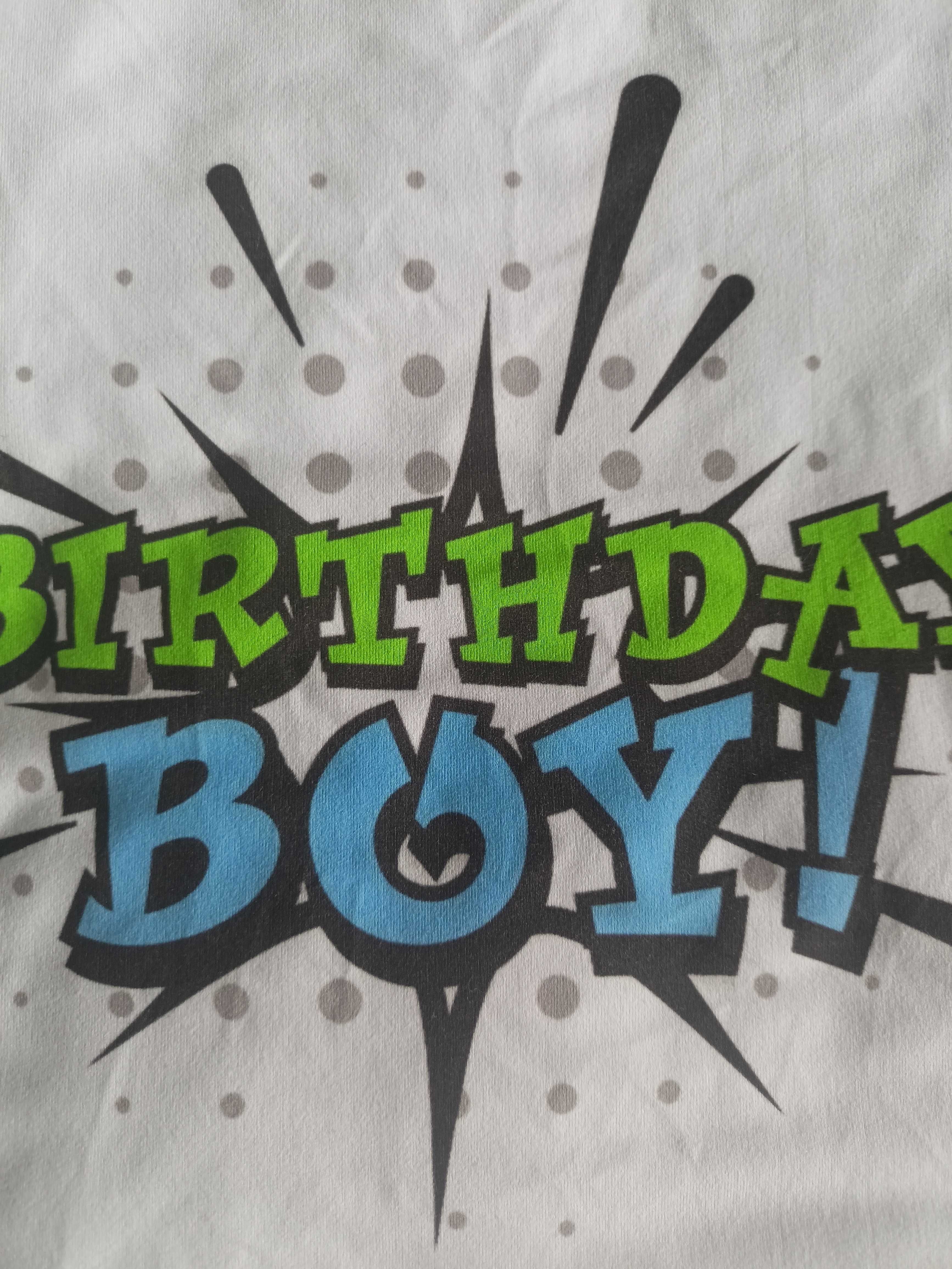 Koszulka urodzinowa dla chłopca rozmiar 110/116/122, t-shirt urodziny