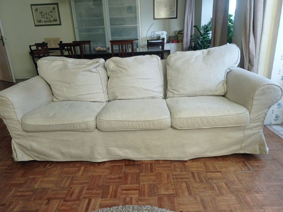 Sofá IKEA Ektorp 3 lugares com capa removível